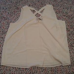 Lane Bryant Cross Back Lace Detail Chiffon Top-26